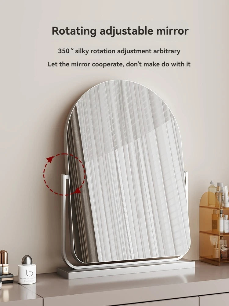 Large Arched Rotatable Vanity Mirror | HD Desktop Makeup Mirror Vanity Mirror QXL