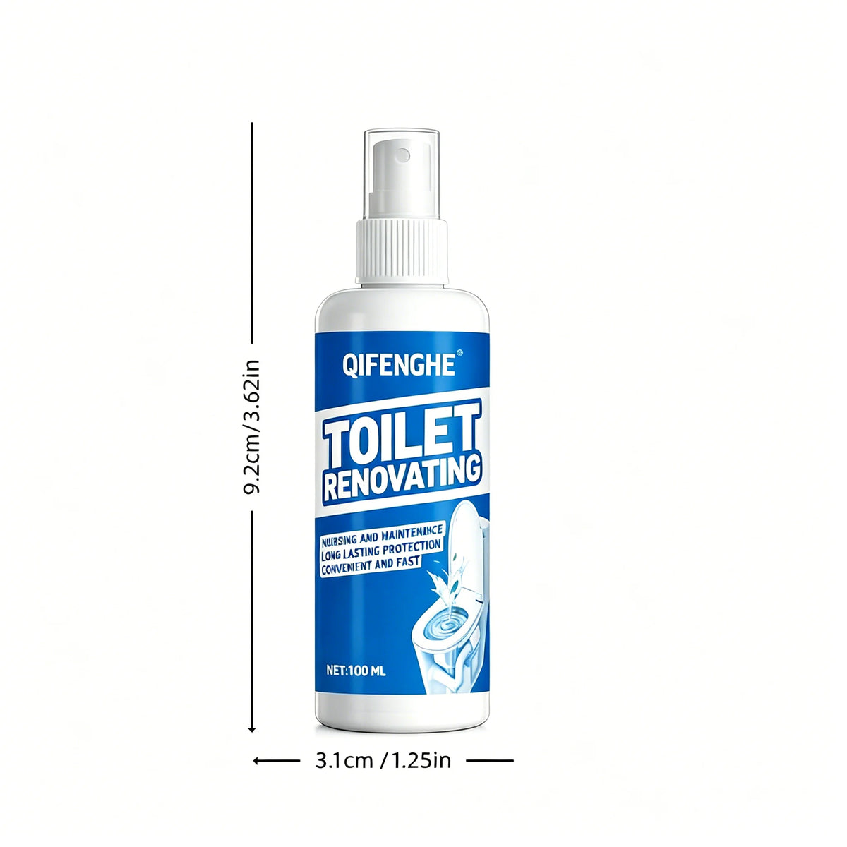 Toilet Renovating Spray | Long-Lasting Bathroom Protection Bathroom Cleaning Spray QXL