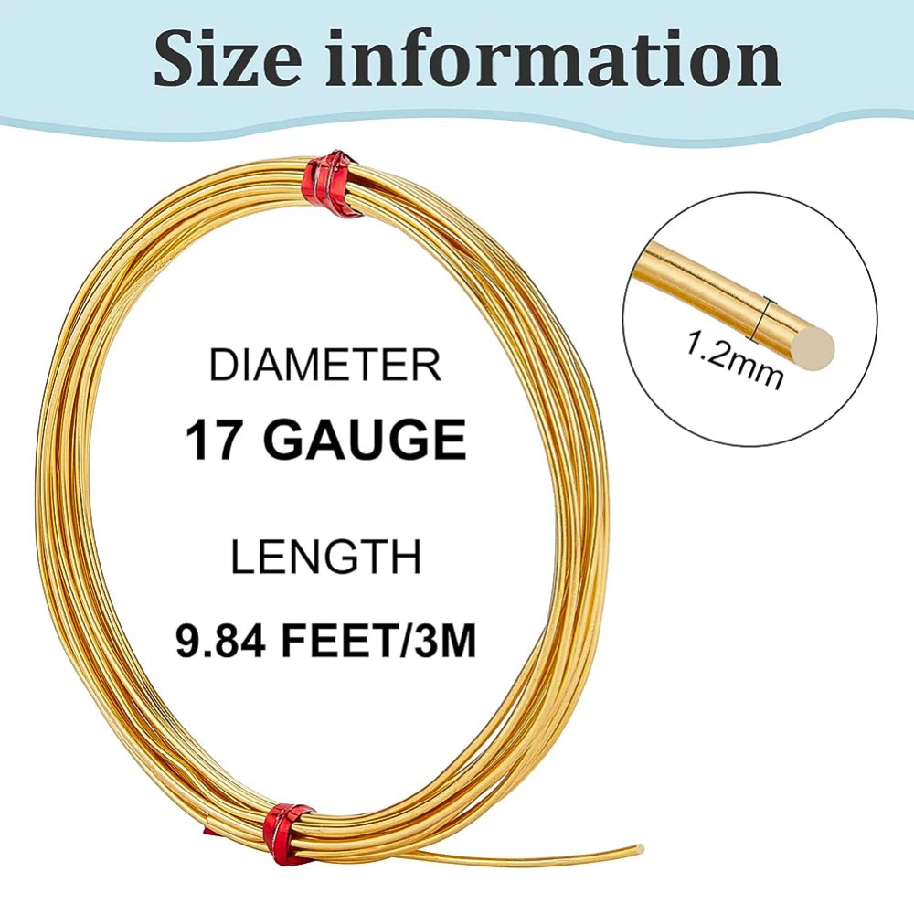 23 Gauge Half Round Bare Copper Wire 0.6mm – 20 Ft Crafts Craft Beading Wire QXL AECH04-02893