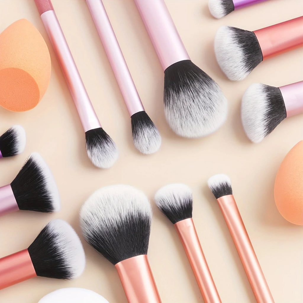 12-Piece Professional Makeup Brush Set | Blenders & Puff Makeup Brush Set QXL