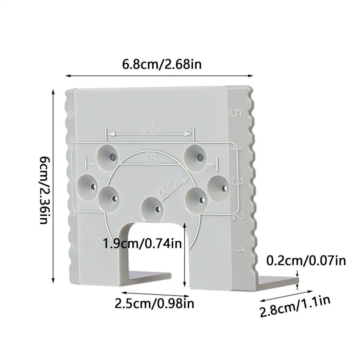 Door Hinge Jig Installation Template | Magnetic ABS Drill Guide Hinge Installation Jig QXL