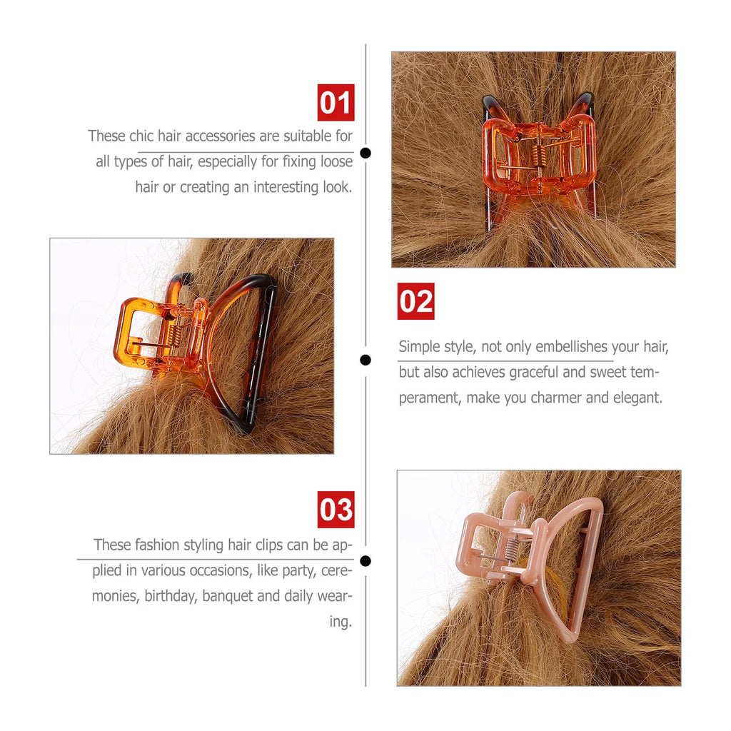 6-Pack Large Claw Clips for Women – Big Jaw Hair Barrettes Hair Claw Clips QXL