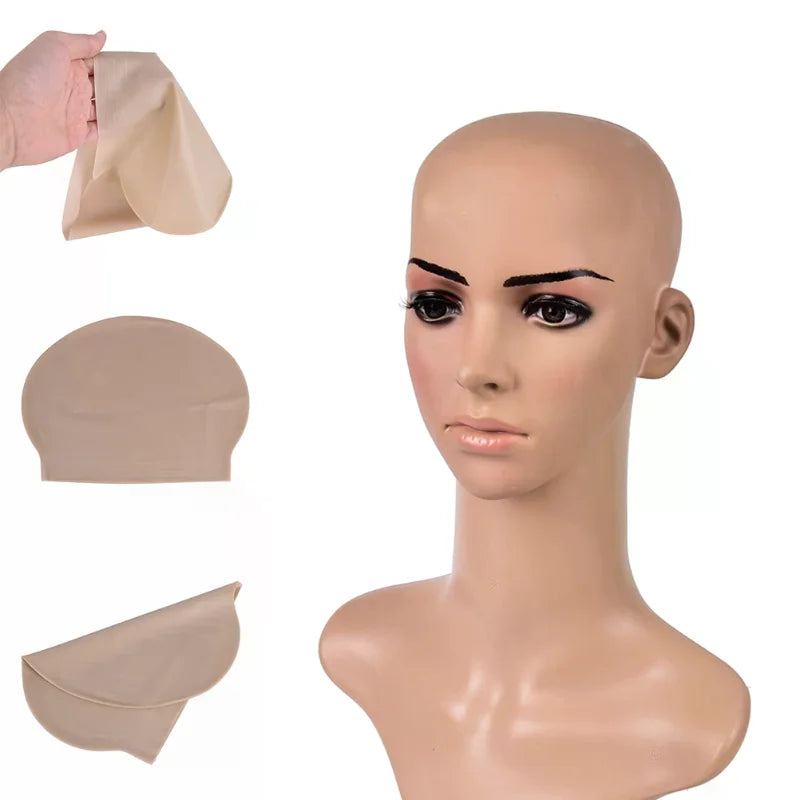 Fake Latex Bald Head Cap | Costume Wig Accessory Costume Bald Cap QXL