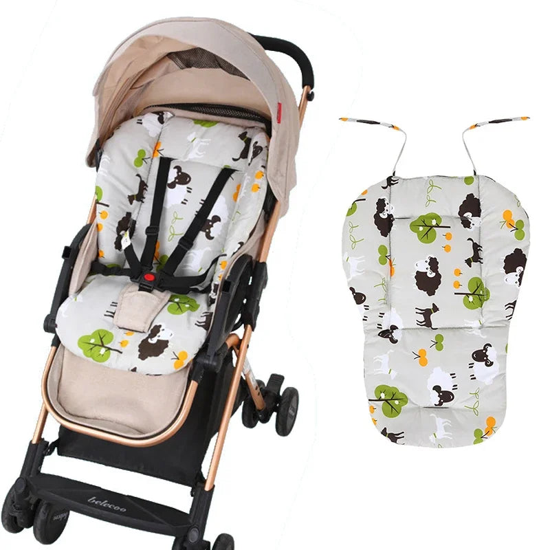 Baby Highchair Cushion Pad | Cotton Seat Mat for Stroller & Feeding Highchair Seat Cushion QXL