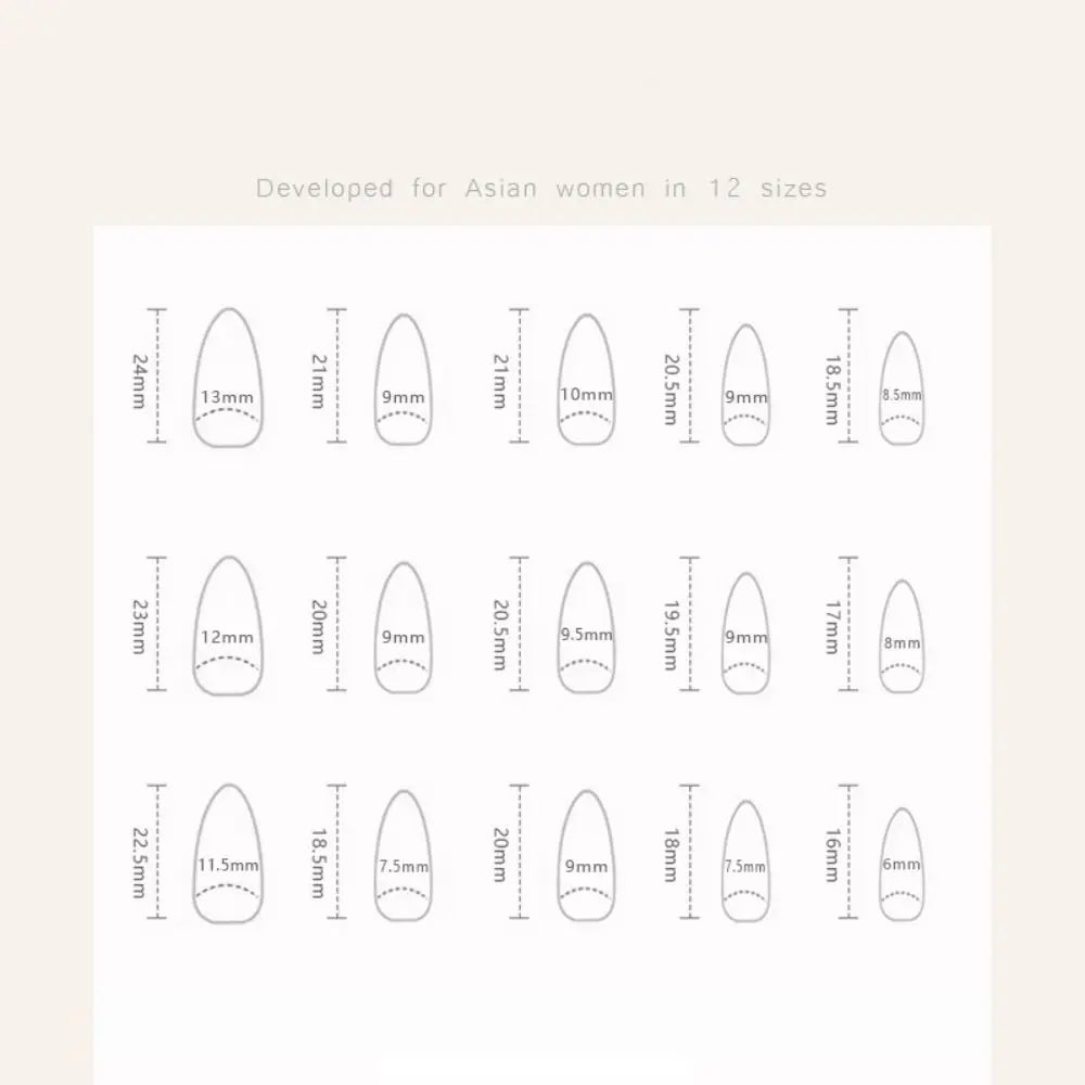 30-Pc Almond Stiletto Press-On Nails | Cat Eye Rhinestone Press-On Nail Tips QXL