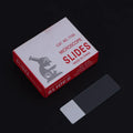 50-Pack Blank Glass Microscope Slides | 25.4×76.2mm Biology Microscope Slides QXL frosting