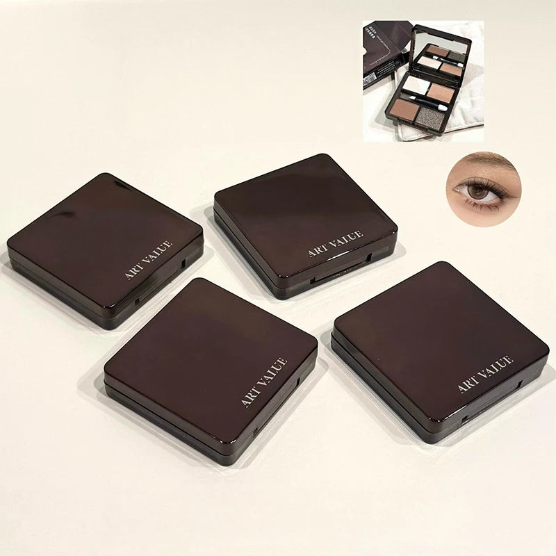 Art Value 4-Color Eyeshadow Palette | Glitter Shimmer Matte Eyeshadow Palette QXL