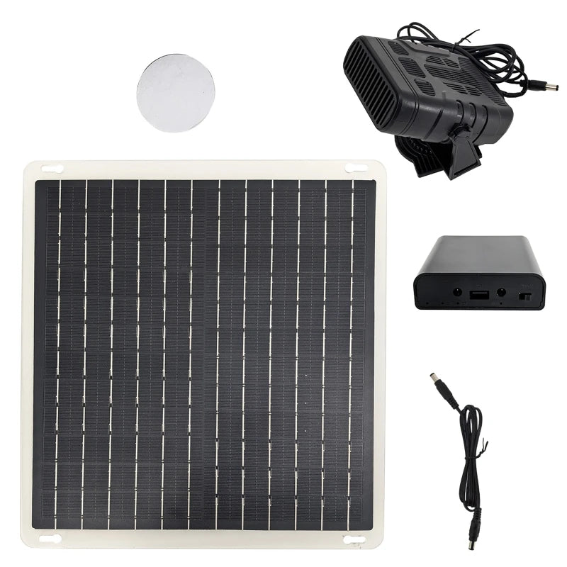 12V 20W Solar Powered Portable Heater | Car, Camping & Pets Solar Car Heater QXL