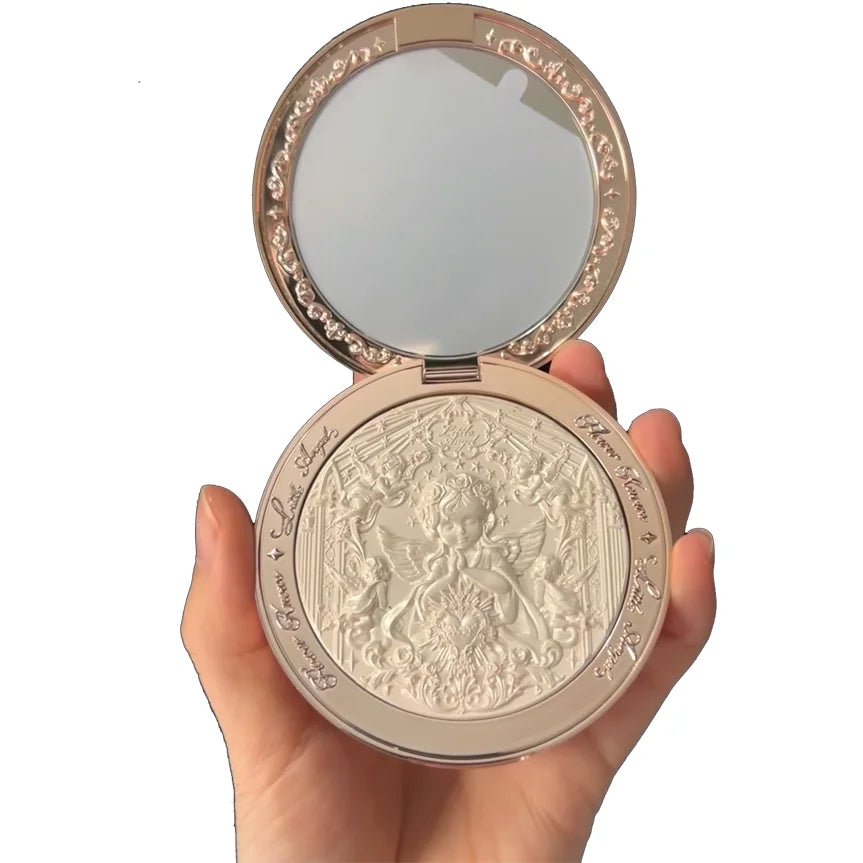 Flower Knows Little Angel Highlighter Palette | 8g Glow Powder Highlighter Palette QXL