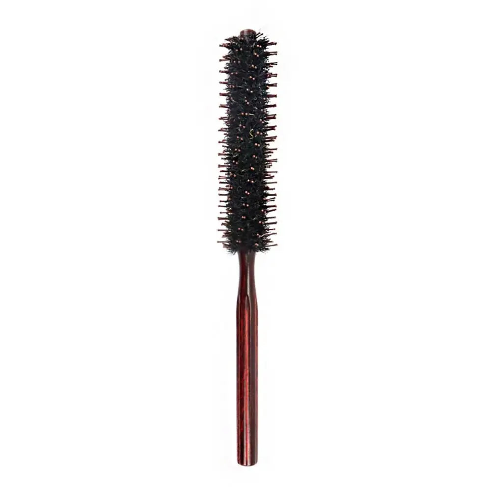 Anti-Static Boar Bristle Round Hair Brush | Wooden Handle Round Hair Brush QXL