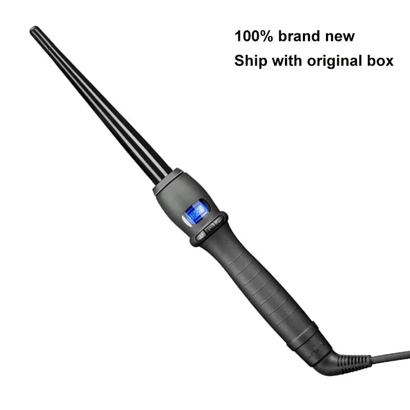 Ceramic Cone Hair Curling Iron | Big Waver with Gloves Cone Hair Curler QXL