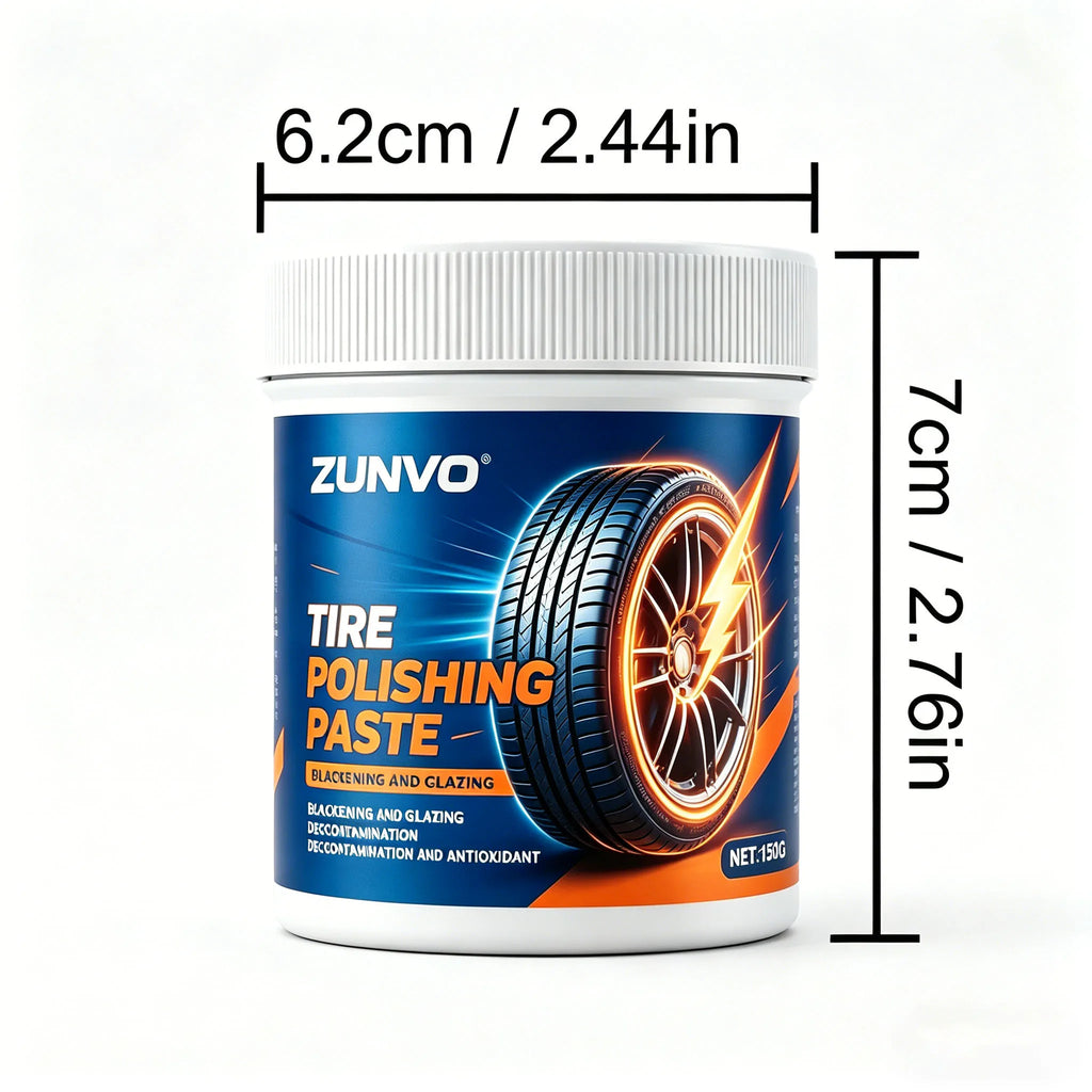Tire Polishing Paste | Blacken, Glaze & Protect Car Tires Tire Polishing Paste QXL