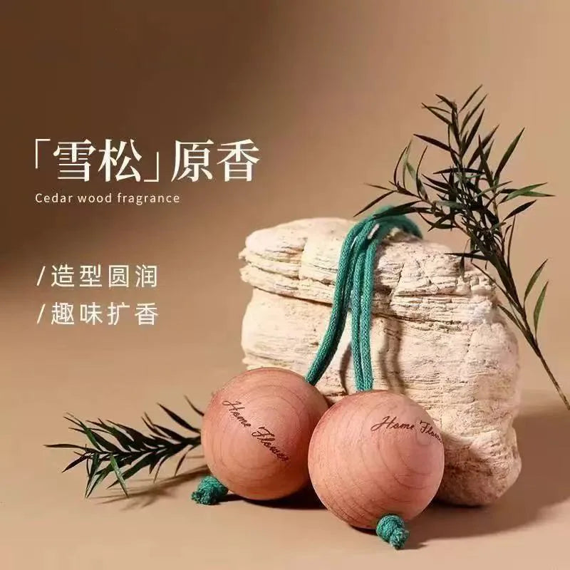 Cedar Wood Diffuser Balls – Car & Home Aroma, Insect Repellent Cedar Diffuser Ball QXL