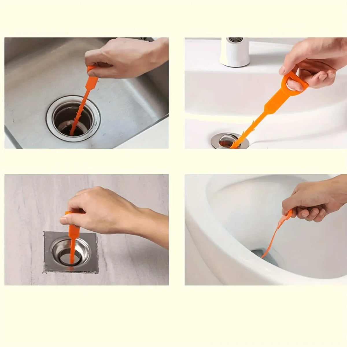 Drain Hair Catcher & Clog Remover – Sink, Shower & Bathtub Drain Hair Catcher QXL