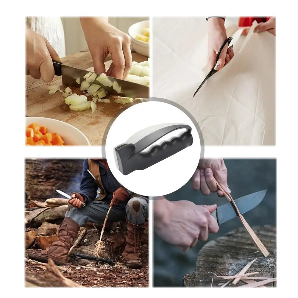 Manual Knife Sharpener | Quick Kitchen Blade Sharpening Tool Knife Sharpener QXL