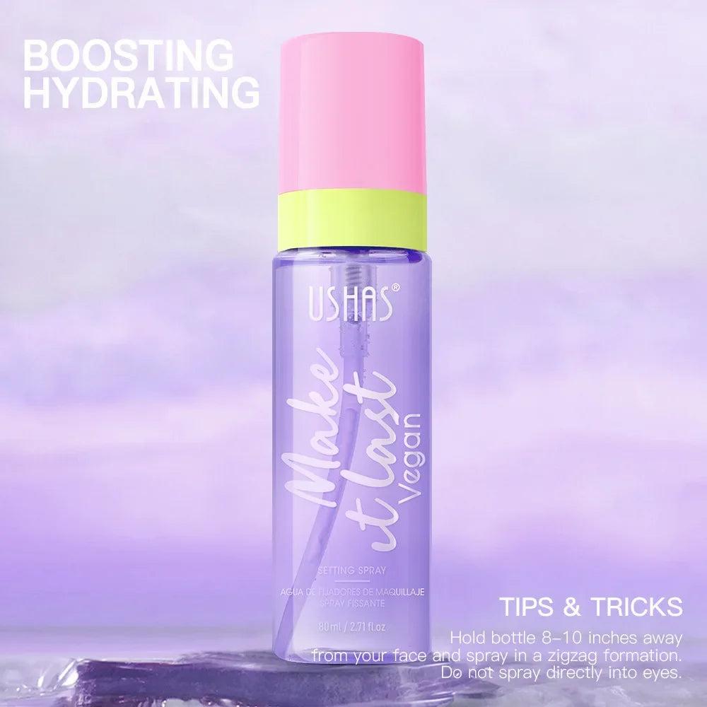 USHAS 80ml Makeup Setting Spray – Oil Control & Hydrating Makeup Setting Spray QXL