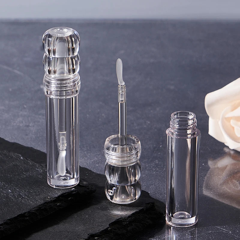 3.5ml Clear Refillable Lip Gloss Tube with Silicone Brush Lip Gloss Tube QXL