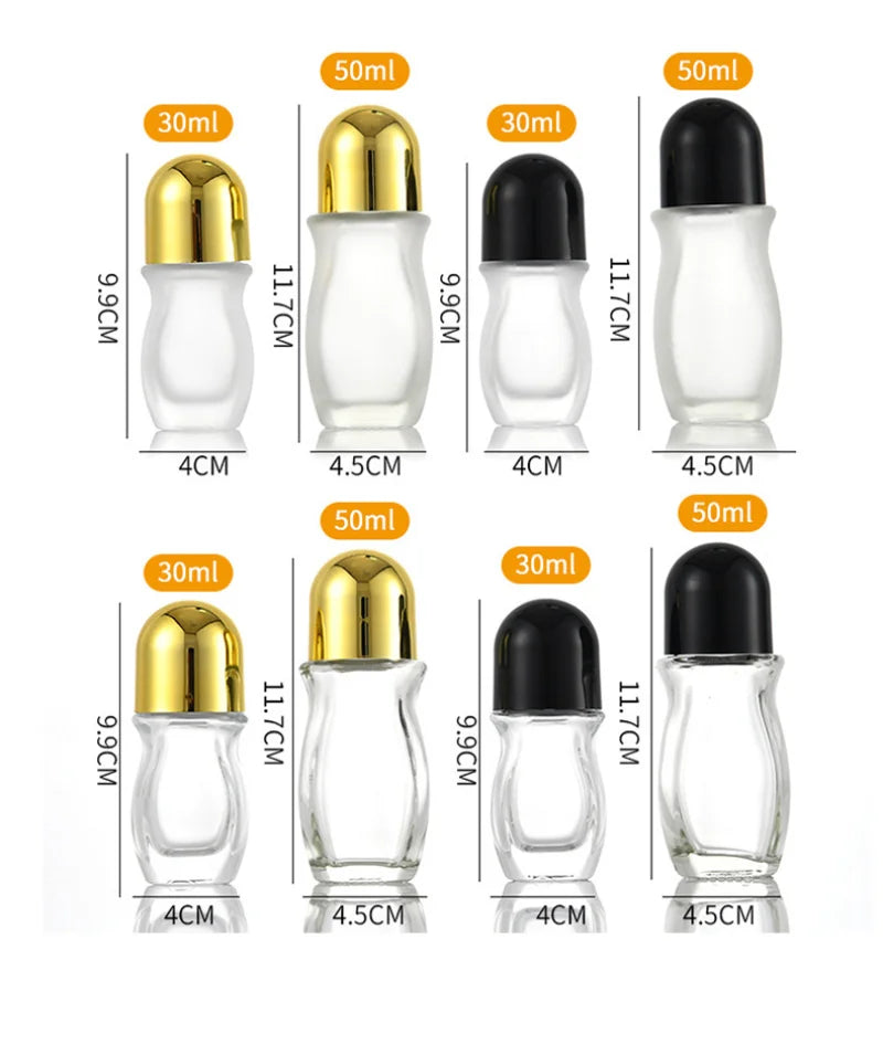 Glass Roll-On Bottle 30/50ml | Aromatherapy & Perfume Roller Roller Bottle QXL