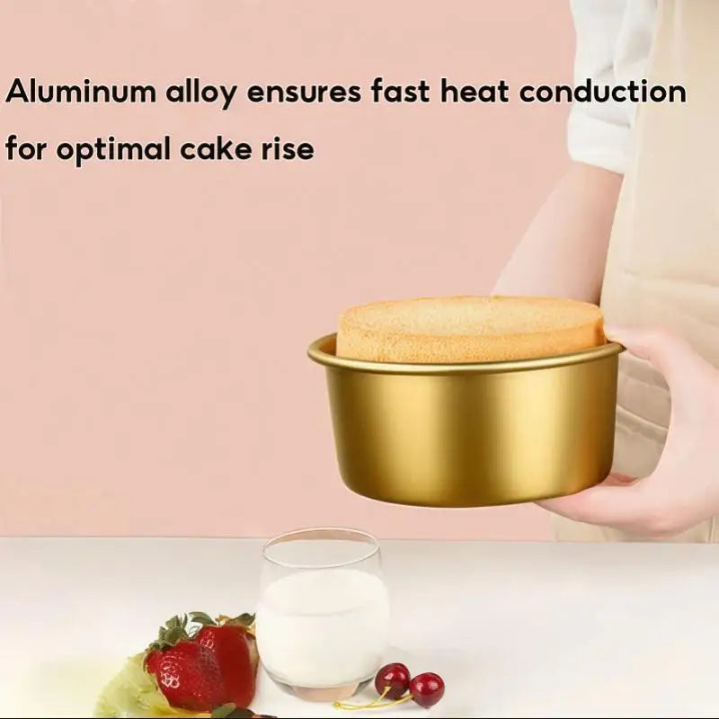 Non-Stick Round Cake Mold | Aluminum & Removable Base Cake Mold QXL