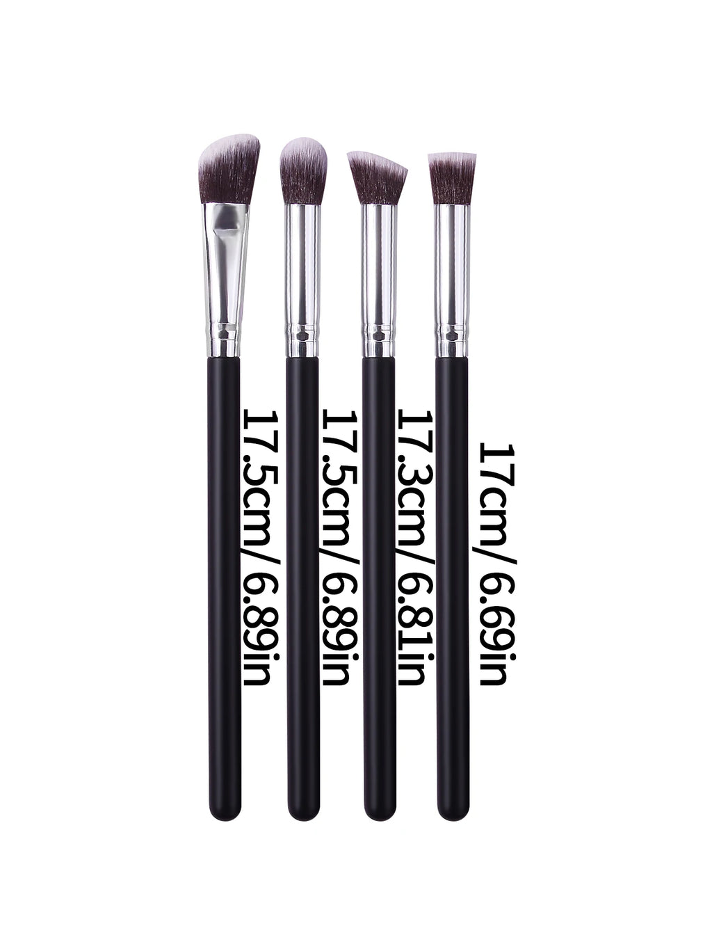 KOSSHOW 4-Piece Eye Makeup Brush Set – Eyeshadow & Brow Eye Makeup Brush Set QXL