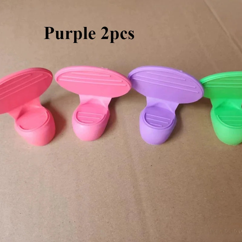 2-Pack Silicone Finger Protectors | Heat-Resistant Kitchen Covers Silicone Finger Guards QXL Purple 2pcs