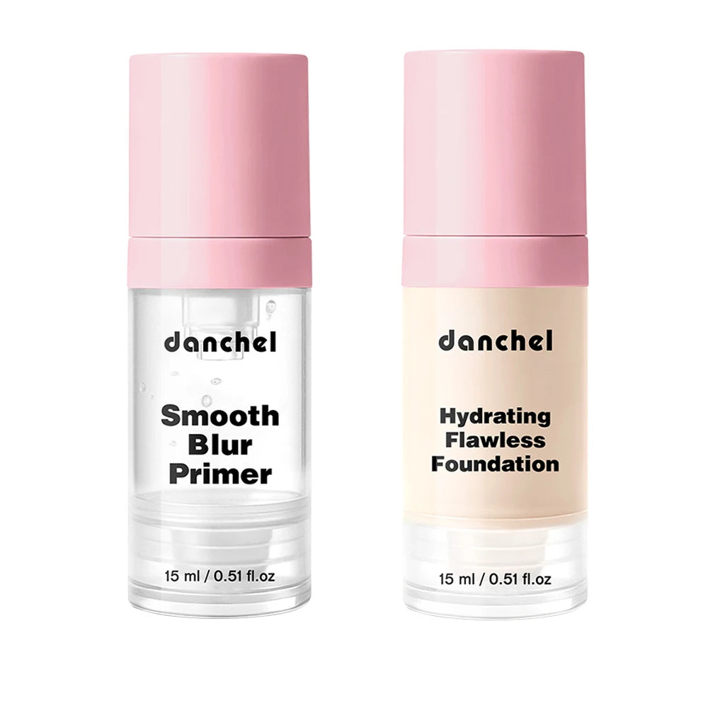 2-Pc Primer & Foundation Set | Blur Pores, Buildable Coverage Primer & Foundation Set QXL