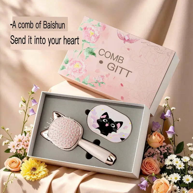Massage Comb Gift Set | Scalp Stimulating Comb in Gift Box Massage Comb Gift Set QXL
