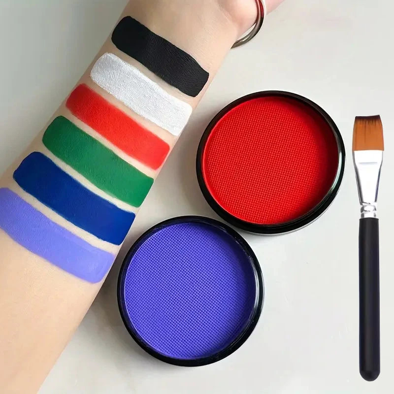 30g Water-Activated Face & Body Paint – Non-Toxic Vibrant Face & Body Paint QXL