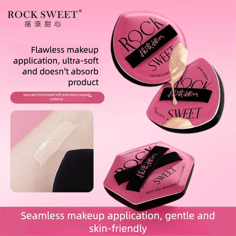 3-Pack Dry & Wet Makeup Sponge Puffs | Foundation & Concealer Makeup Sponge Puff QXL Three Pack Core Sati