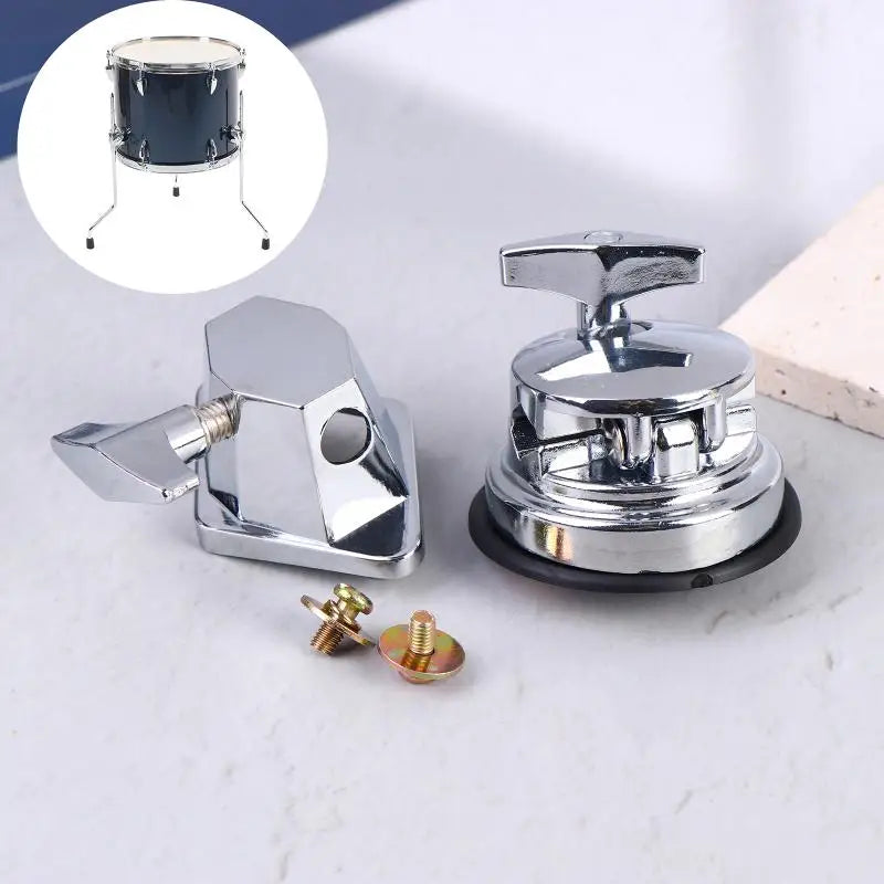 Aluminum Alloy Floor Tom Leg Clamp | 3-Way Drum Mount Bracket Drum Mount Clamp QXL