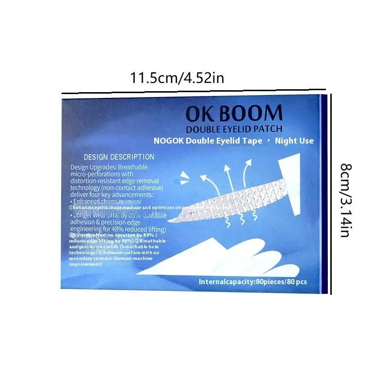 40/80pc Sleep Double Eyelid Stickers | Invisible Waterproof Eyelid Tape Stickers QXL