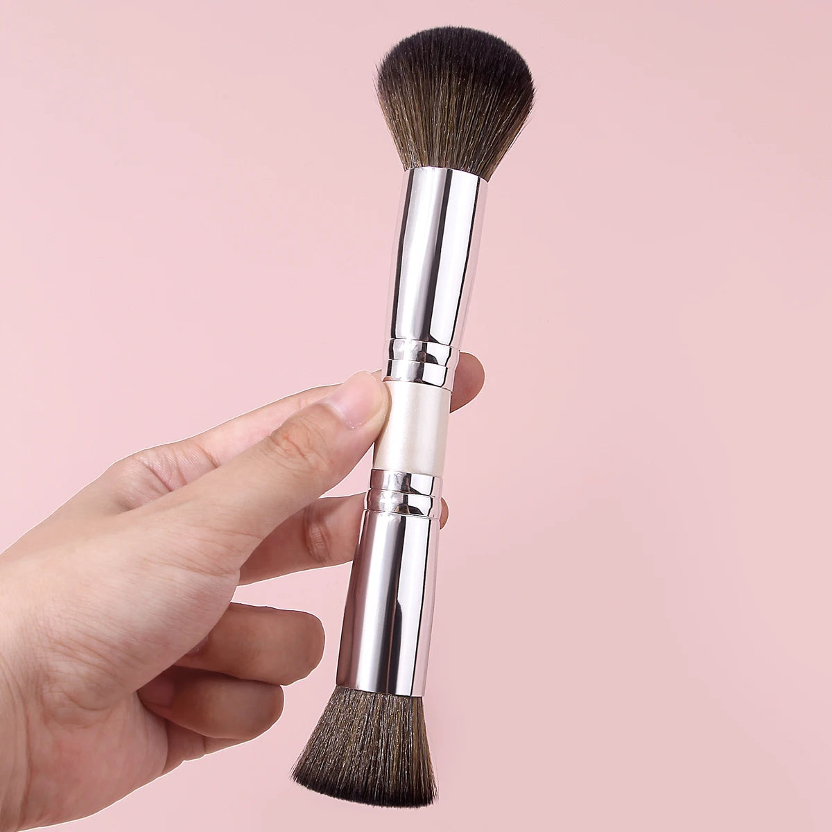 KOSSHOW Dual-Ended Makeup Brush | Foundation & Powder Dual-Ended Makeup Brush QXL