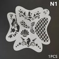 Reusable Face & Body Paint Stencils for Kids' Parties Face Paint Stencils QXL 1Pcs N1