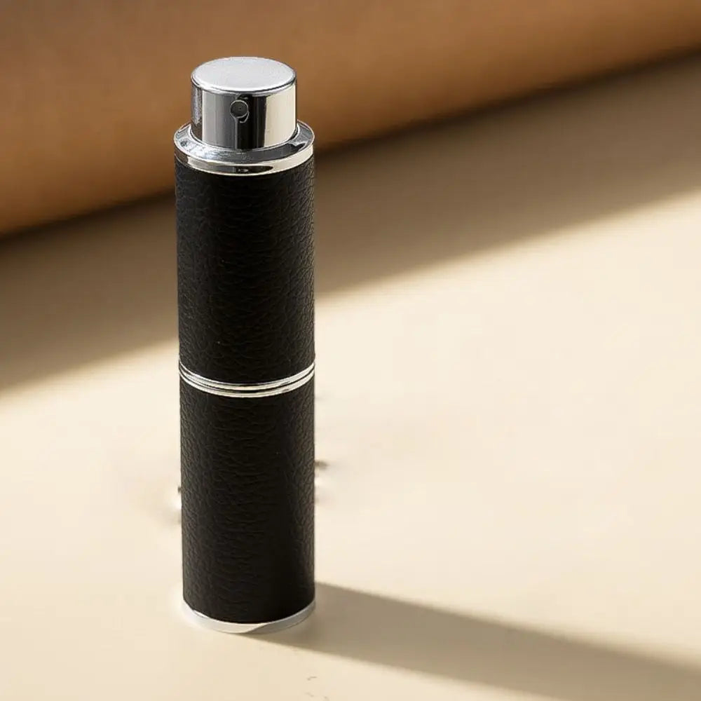8ml Refillable Leather Perfume Atomizer | Mini Travel Bottle Perfume Atomizer QXL black
