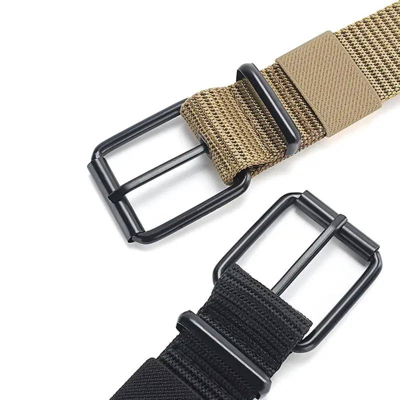 Unisex Canvas Eyelet Belt | Pin Buckle Jeans & Outdoor Belt Canvas Pin Buckle Belt QXL
