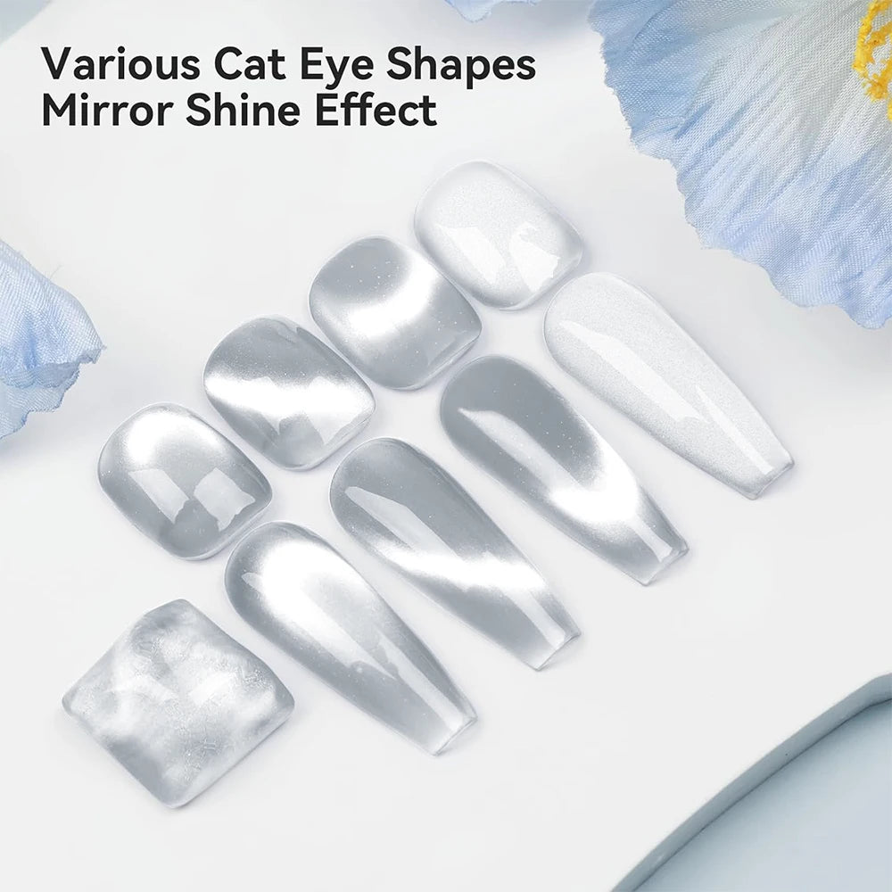 Magnetic Cat Eye Gel Nail Polish | Glass Bead UV Gel 10ml Magnetic Gel Polish QXL