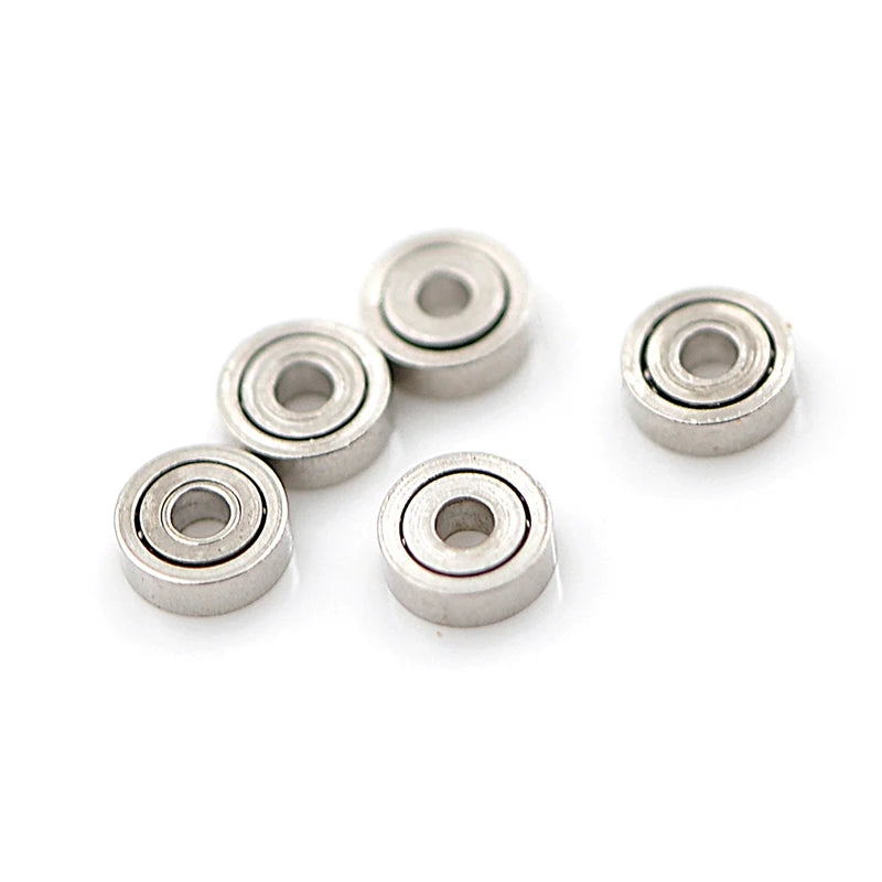 10-Pack 681ZZ Miniature Ball Bearings 1x3x1mm | Metal Open Miniature Ball Bearings QXL