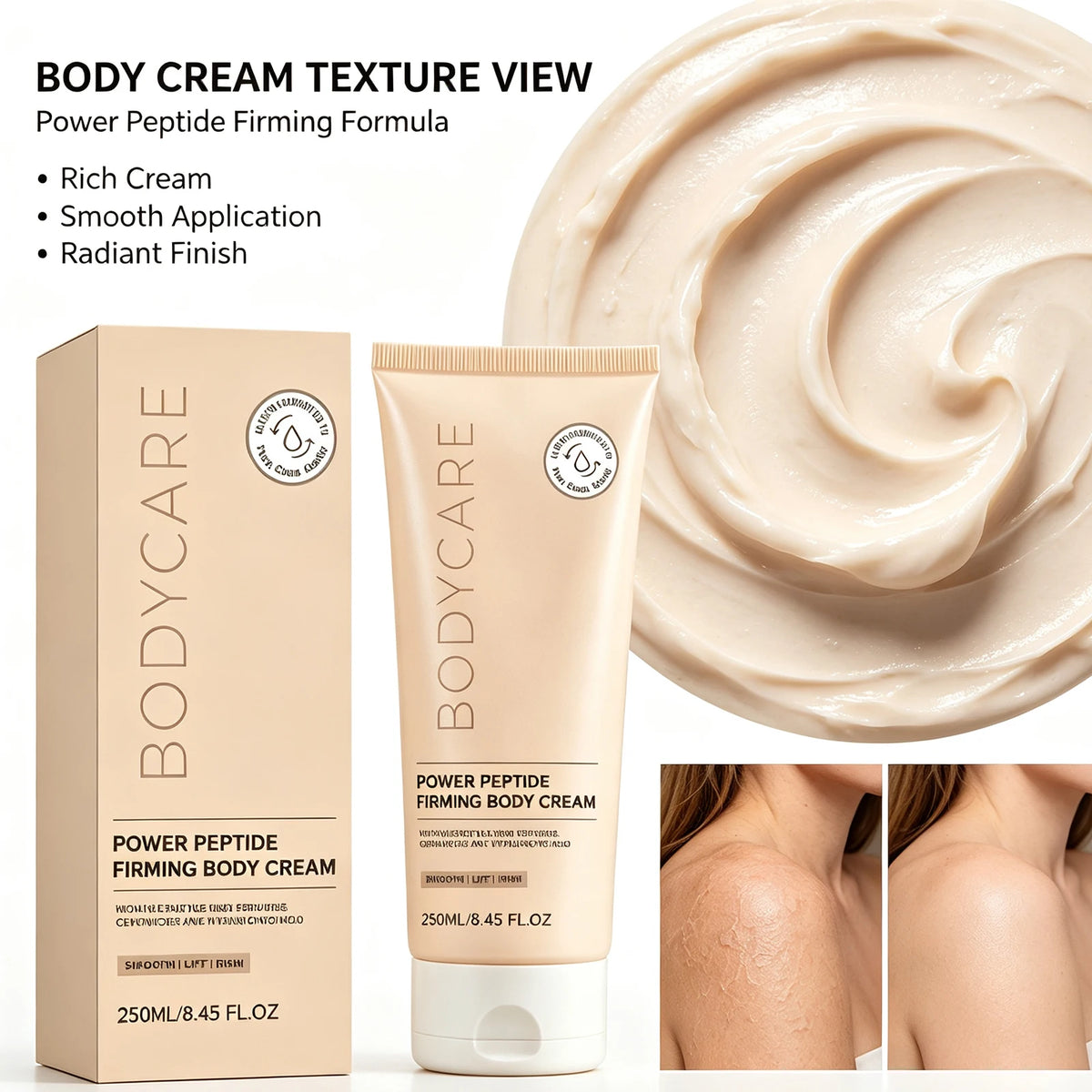 250ml Firming Body Cream – Moisturizing, Brightening & Smoothing Firming Body Cream QXL