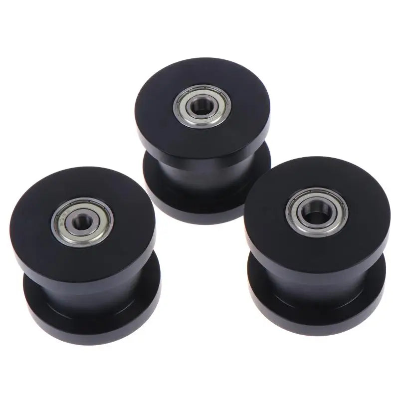 50mm H-Groove Guide Pulley Wheel | Double Bearing M10 Guide Pulley Wheel QXL