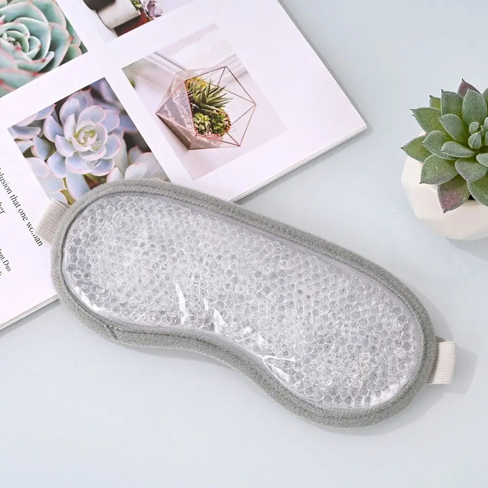 Reusable Gel Bead Eye Mask | Hot & Cold Therapy for Sleep Gel Eye Mask QXL