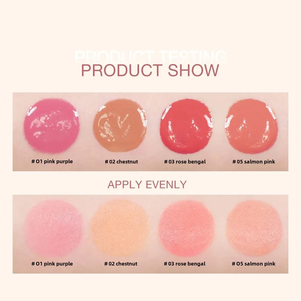 O.TWO.O Liquid Blush 4 Shades | High Pigment Long-Lasting Liquid Blush QXL