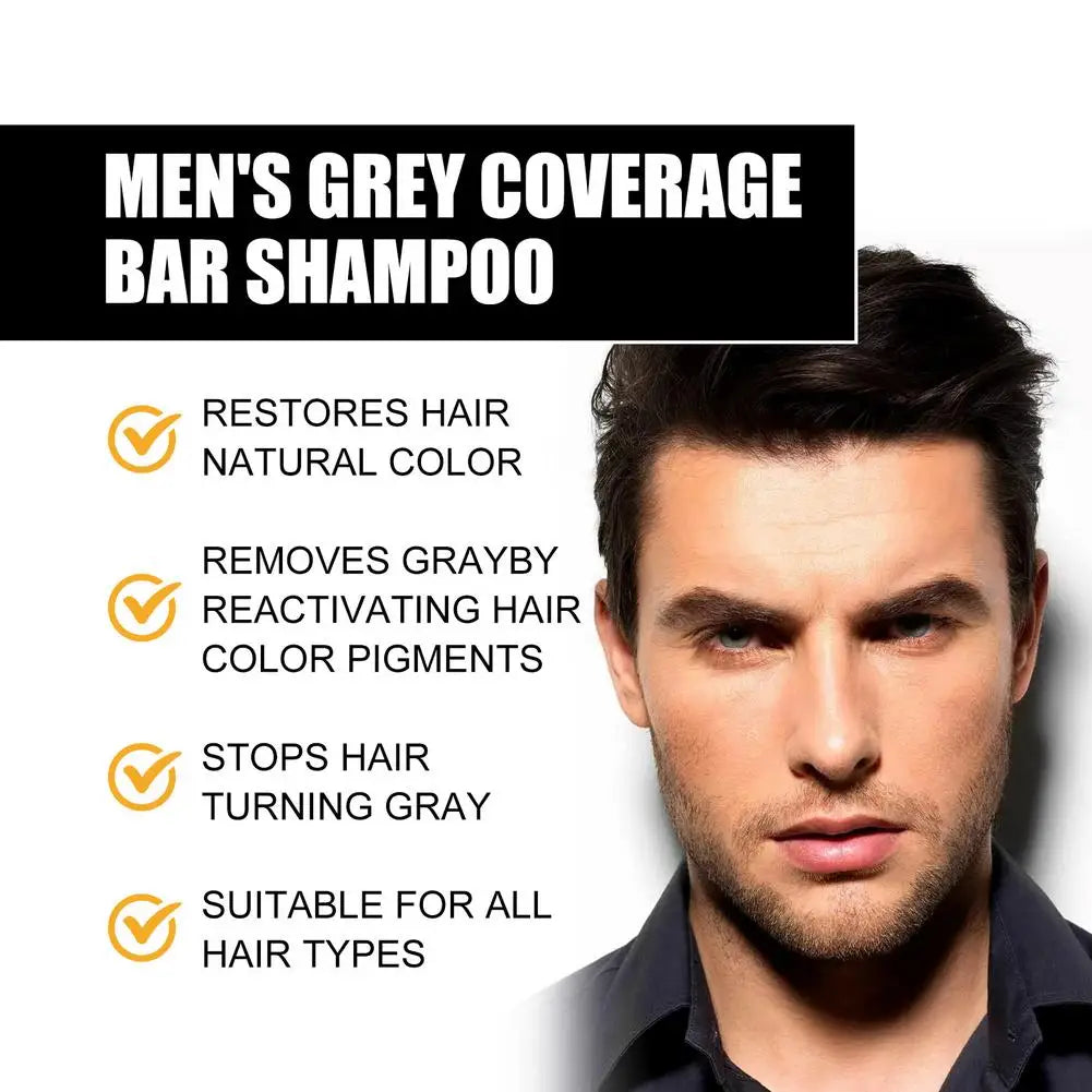 Hair Darkening Shampoo Bar | Gray Coverage & Thickening Hair Darkening Shampoo Bar QXL
