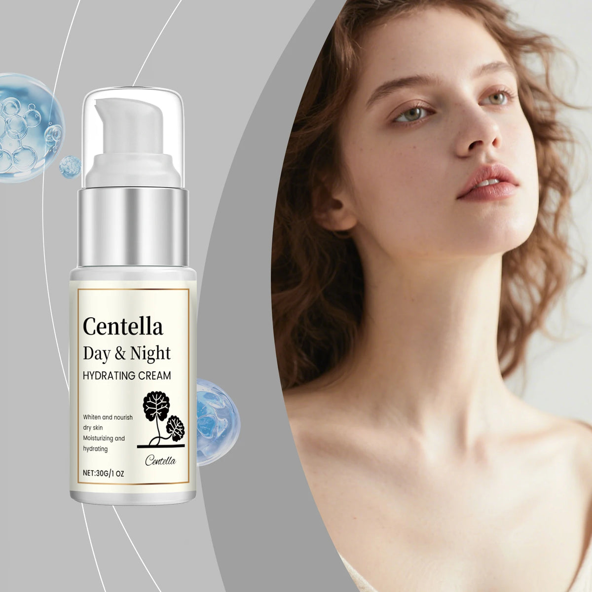 Day & Night Oil-Free Hydrating Cream | All Skin Types Facial Moisturizer Cream QXL