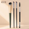 KOSSHOW 4-Pc Eyebrow & Concealer Makeup Brush Set Makeup Brush Set QXL black