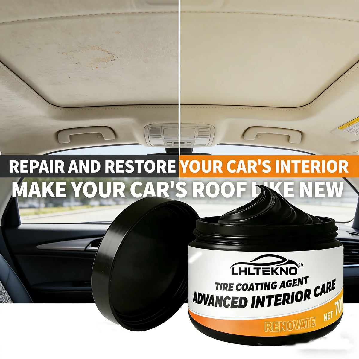 Tire Coating Cream – Renovating & Protective Gloss for Car Tires Tire Care Cream QXL
