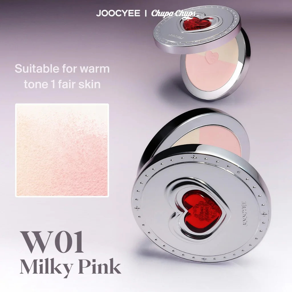 JOOCYEE x Chupa Chups Compact Duo Pressed Powder | Oil Control Pressed Powder Compact QXL