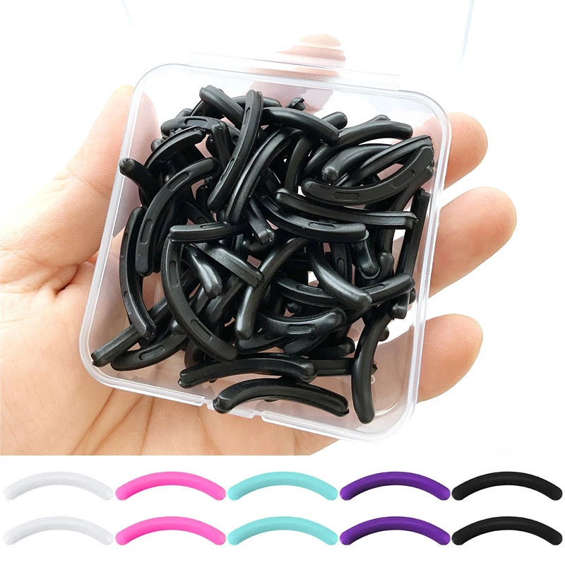 30-Pack Eyelash Curler Replacement Rubber Pads | Black White Blue Curler Replacement Pads QXL