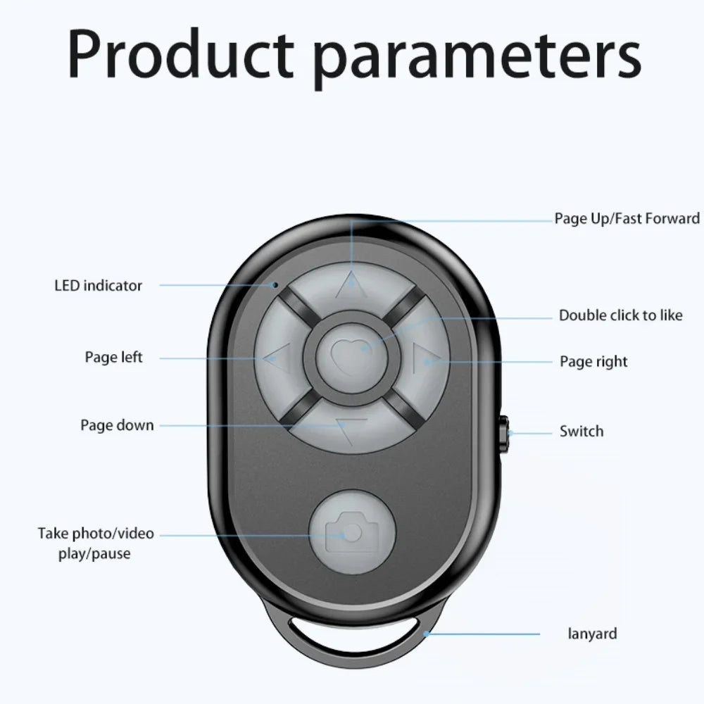 Bluetooth Selfie Remote for iPhone & Android | BLE-M3 Bluetooth Selfie Remote QXL