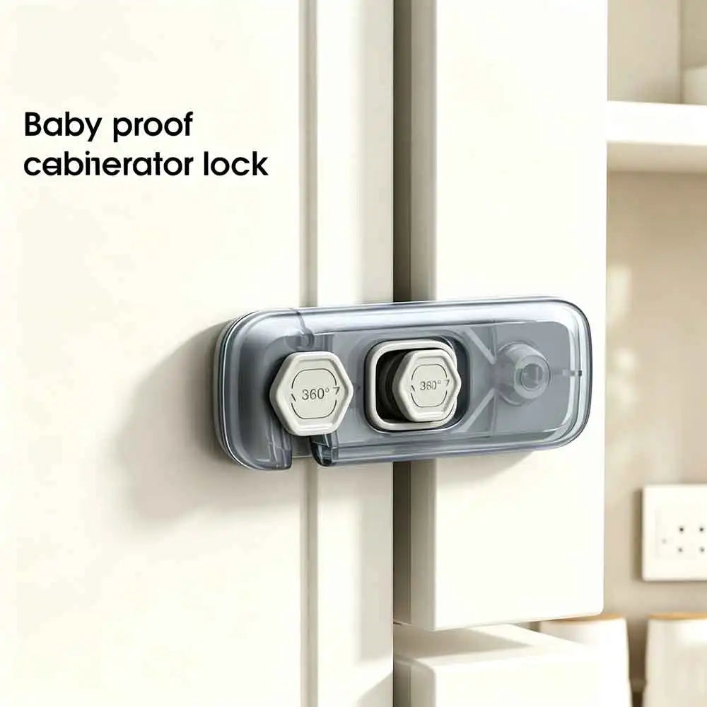 10-Pack Baby Cabinet & Fridge Safety Locks | Child Lock Set Child Cabinet Lock QXL