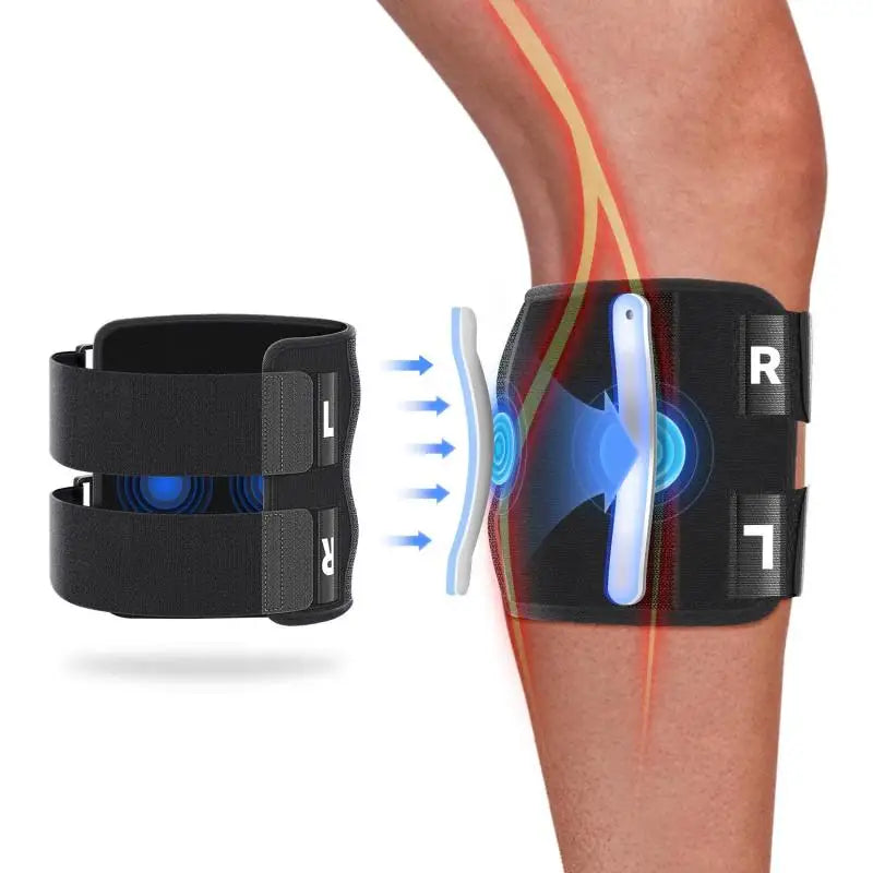Adjustable Calf Leg Brace | Dual Pressure Pads Compression Leg Compression Brace QXL Black